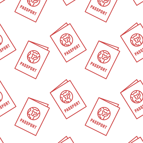 multiple red passports pattern on transparent background - Download Free Stock Videos Pikwizard.com