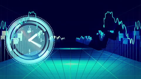 Neon Clock with Statistical Data on Grid Network
