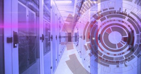 Futuristic Digital Data Network in a Server Room - Download Free Stock Images Pikwizard.com