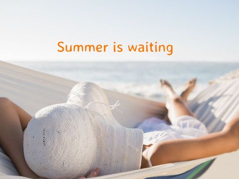 relaxing hammock getaway by ocean - Download Free Stock Templates Pikwizard.com