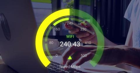 Measuring Internet Speed While Using Smartphone and Laptop - Download Free Stock Images Pikwizard.com