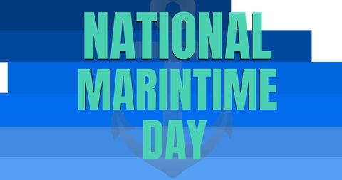 National Maritime Day Celebration Poster with Anchor Design - Download Free Stock Images Pikwizard.com