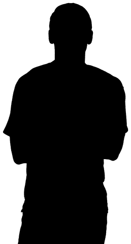 transparent silhouette of a man standing alone in digital vector - Download Free Stock Videos Pikwizard.com