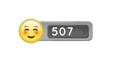 increasing number counter with smiling emoji on white background - Download Free Stock Images Pikwizard.com