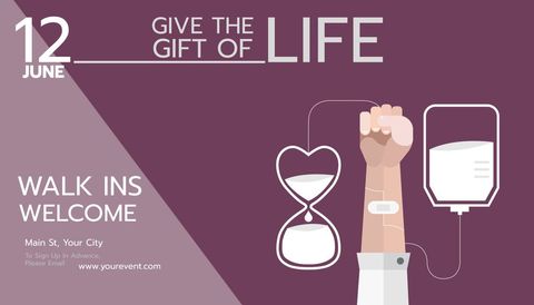 Empowering Blood Donation Awareness Campaign Banner