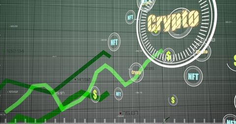 Digital Financial Growth with Crypto and NFT Symbols - Download Free Stock Images Pikwizard.com