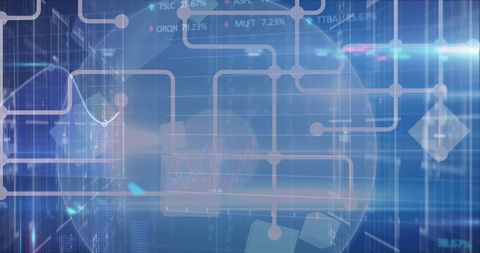 Futuristic Digital Interface Displaying Complex Data - Download Free Stock Images Pikwizard.com