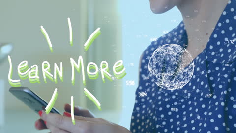 Digital Learning Concept with Smartphone and Globe