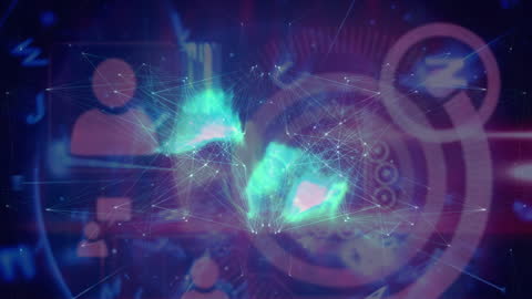 Digital Network Connections with Abstract Patterns