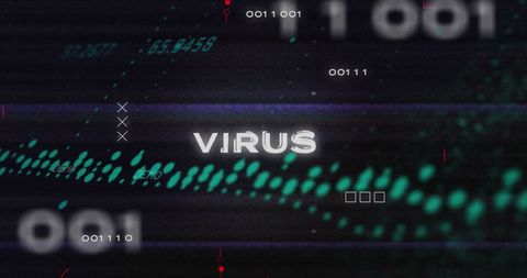 Futuristic Digital Virus Alert Hologram - Download Free Stock Images Pikwizard.com