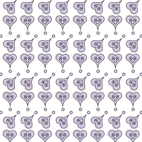 Seamless Pattern of Smiling Hearts on Transparent Love Background - Download Free Stock Videos Pikwizard.com