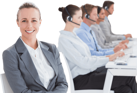 transparent manager smiling with support team in call center - Download Free Stock Videos Pikwizard.com