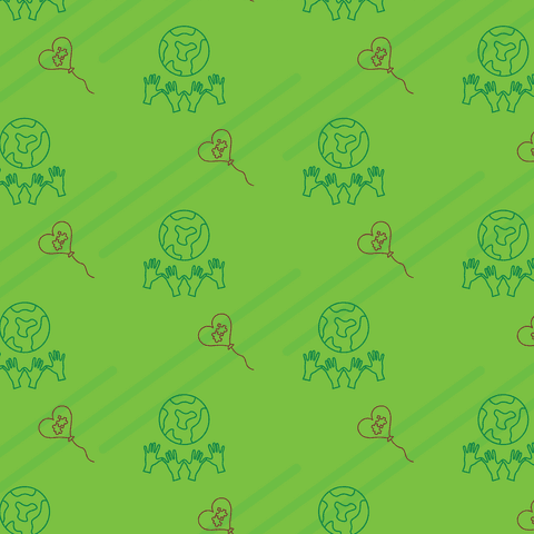 globes, hands, balloons pattern on transparent green background - Download Free Stock Videos Pikwizard.com