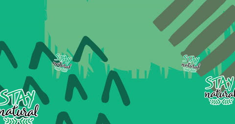 Abstract Geometric Background with Stay Natural Slogan