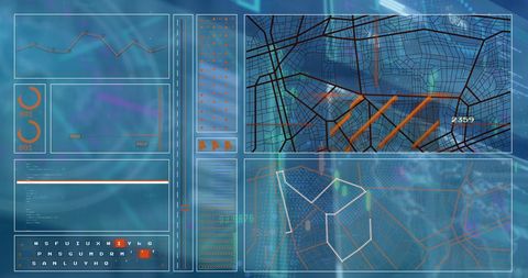 Digital Interface with Data Processing and Analysis Tools - Download Free Stock Images Pikwizard.com