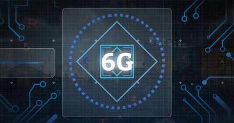 6G Network Concept with Circuit Board and Data Graphics - Download Free Stock Images Pikwizard.com