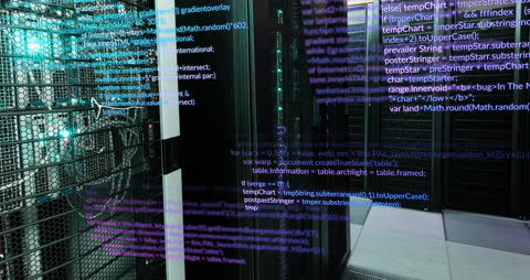 Data Processing Overlay with Modern Building and Cityscape