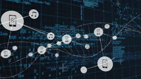Digital Network Connections Technology Interface Background