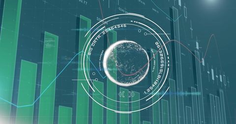 Data Processing Concept with Globe and Digital Interface - Download Free Stock Images Pikwizard.com