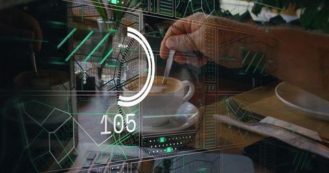 Coffee fusion with high-tech augmented reality interface