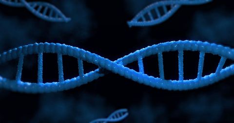 Macro View of Blue DNA Strands for Genetic Research Concepts - Download Free Stock Images Pikwizard.com