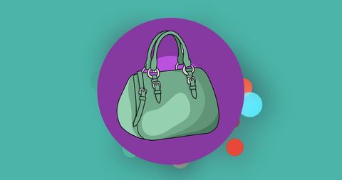 stylish blue handbag with vibrant minimalist design - Download Free Stock Images Pikwizard.com