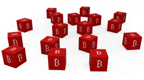 transparent red bitcoin symbol cubes floating recreation - Download Free Stock Videos Pikwizard.com