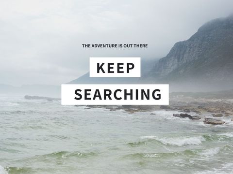 Inspiring Adventure Poster with Rugged Coastline and Misty Mountains - Download Free Stock Templates Pikwizard.com