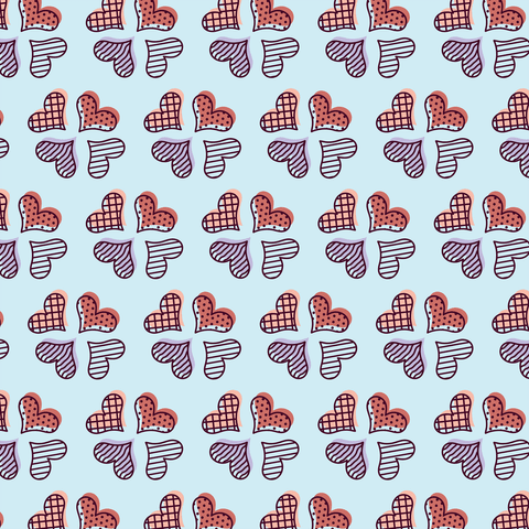 Colorful Repeated Heart Pattern on Transparent Background - Download Free Stock Videos Pikwizard.com