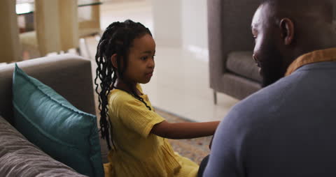 Father and Daughter Bonding at Home