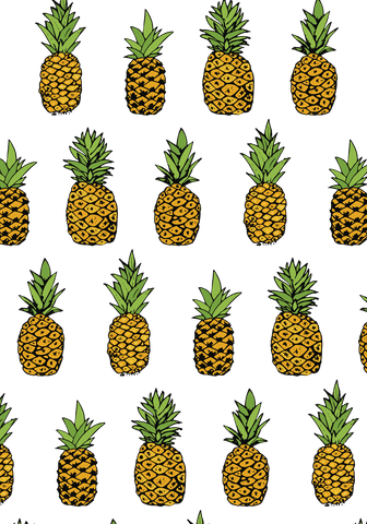 transparent background with vibrant pineapple illustrations - Download Free Stock Videos Pikwizard.com
