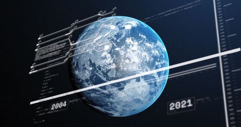 global data processing technology with digital planet - Download Free Stock Images Pikwizard.com