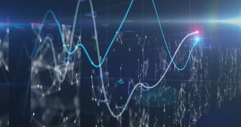 High-Tech Blue Data Processing Visualization Loop