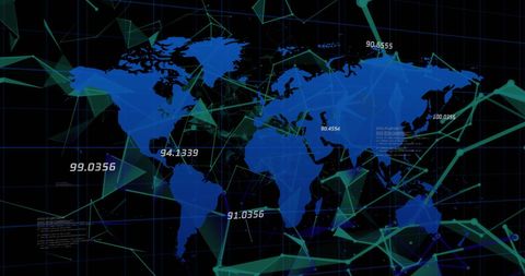 Global Network Connection Digital Interface Over World Map - Download Free Stock Images Pikwizard.com