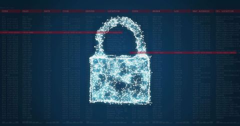 Digital Lock Illustrating Cybersecurity with Data Interface - Download Free Stock Images Pikwizard.com