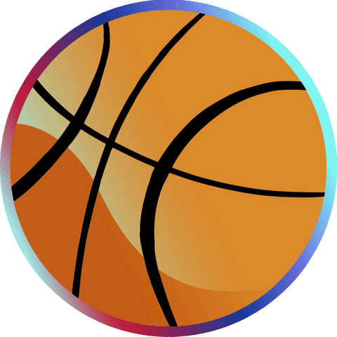 Transparent Basketball Icon with Vibrant Circular Border - Download Free Stock Videos Pikwizard.com