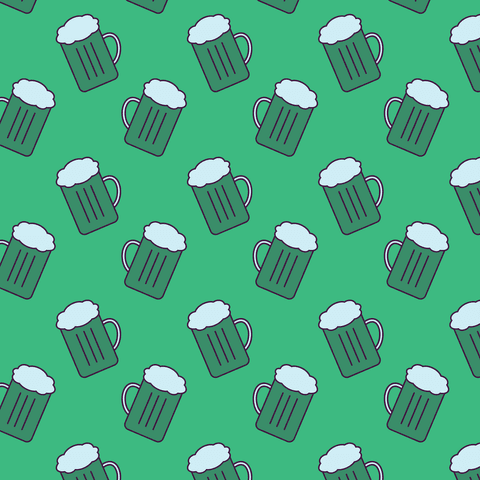Seamless Transparent Beer Pattern on Green Background - Download Free Stock Videos Pikwizard.com