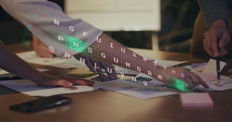 Innovative Team Collaboration with Digital Technology Interface