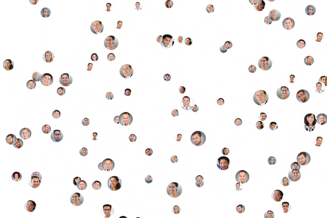 Transparent Digital Network Connections Illustration with People Faces - Download Free Stock Videos Pikwizard.com