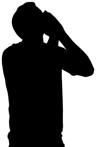 silhouette showing strong gesture on transparent background - Download Free Stock Videos Pikwizard.com