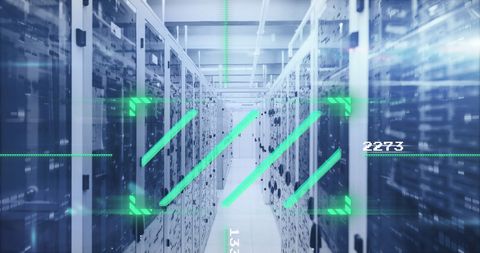 Futuristic Data Processing in Modern Server Center - Download Free Stock Images Pikwizard.com