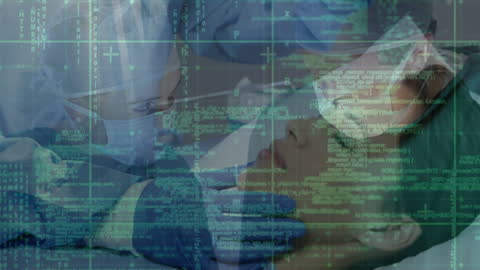 Medical Technology and Digital Data Interface Concept