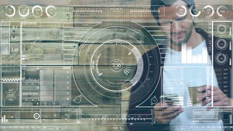 Advanced Data Processing Interface with Business Professional