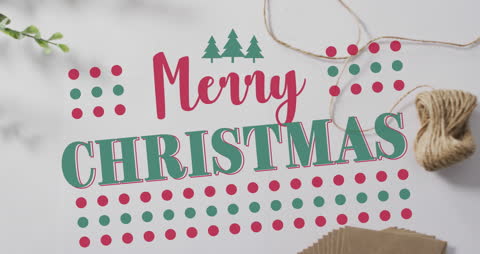 Festive Christmas Greeting Animation with Decorations