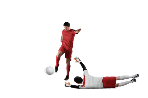 transparent soccer players engaged in intensive matchplay - Download Free Stock Videos Pikwizard.com