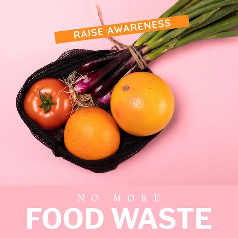raising awareness on reducing food waste - Download Free Stock Templates Pikwizard.com