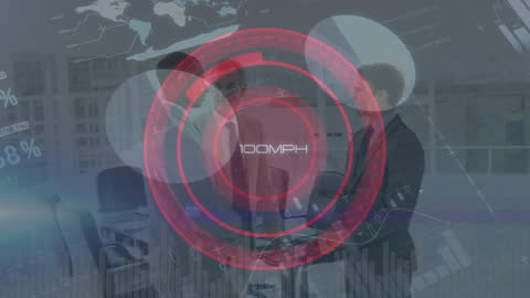 Dynamic Business Meeting with Digital Analytics Overlay