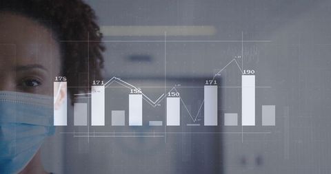 Healthcare Professional Analyzing Real-Time Medical Data Charts