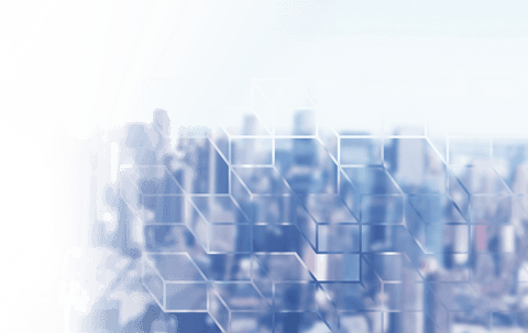 abstract transparent cubes over cityscape background - Download Free Stock Videos Pikwizard.com