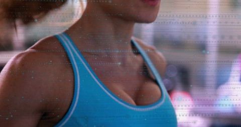 Woman Exercising in Gym Embracing Modern Athleticism